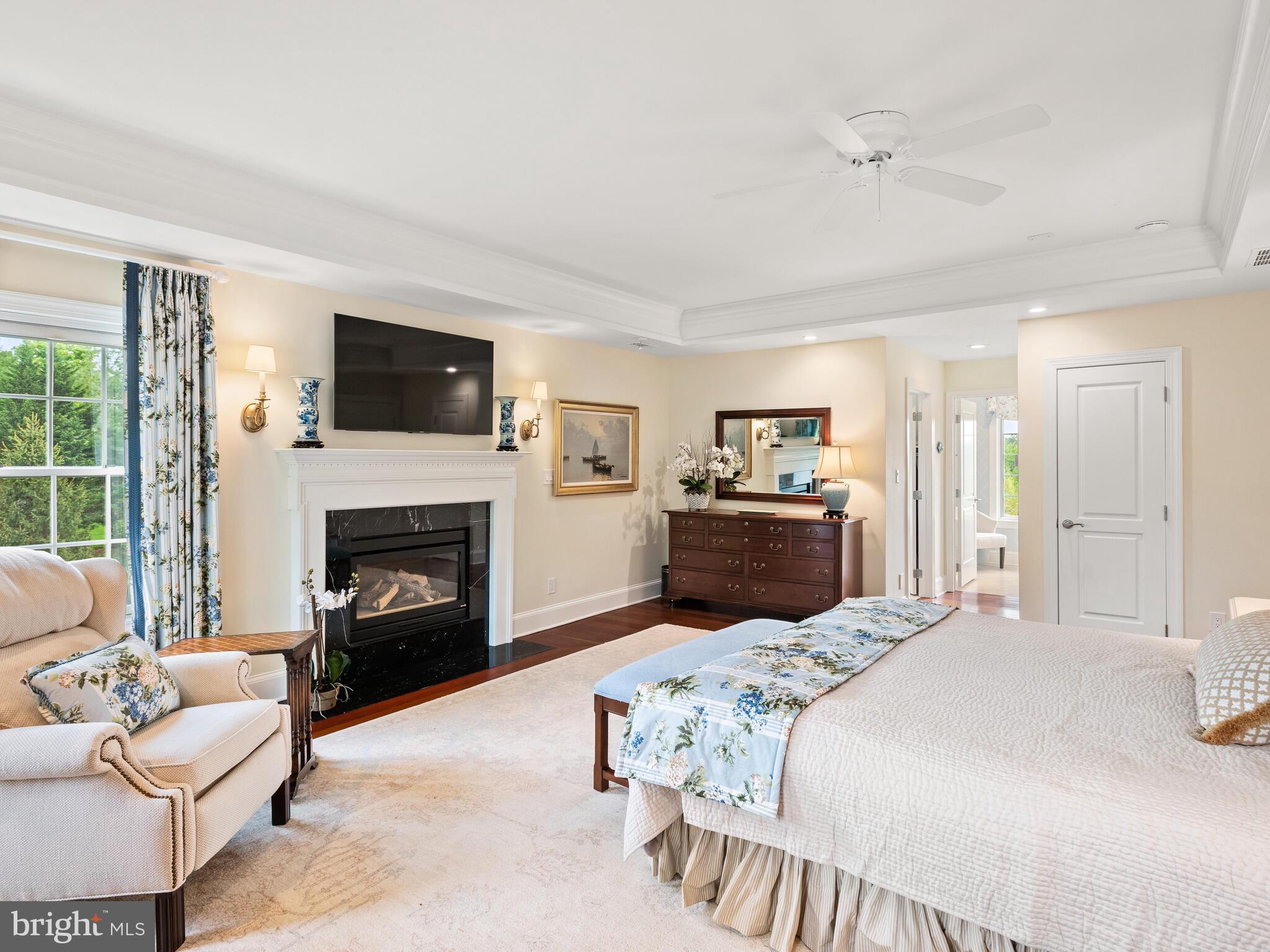 1 Hedgerow Lane Devon, PA 19333 - Photo 35 of 71 Main bedroom with fireplace