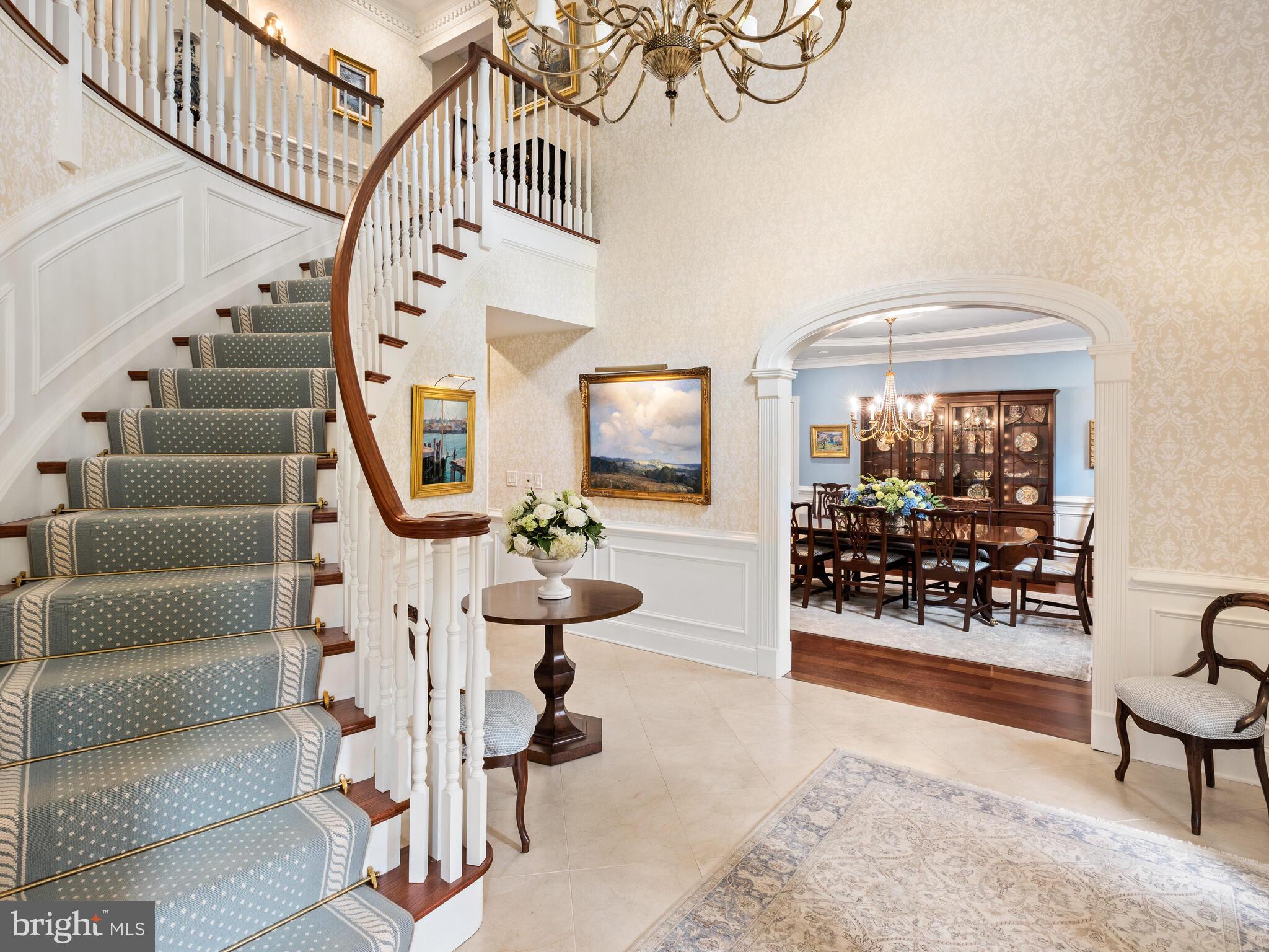 1 Hedgerow Lane Devon, PA 19333 - Photo 5 of 71 Formal foyer looking into formal dining room