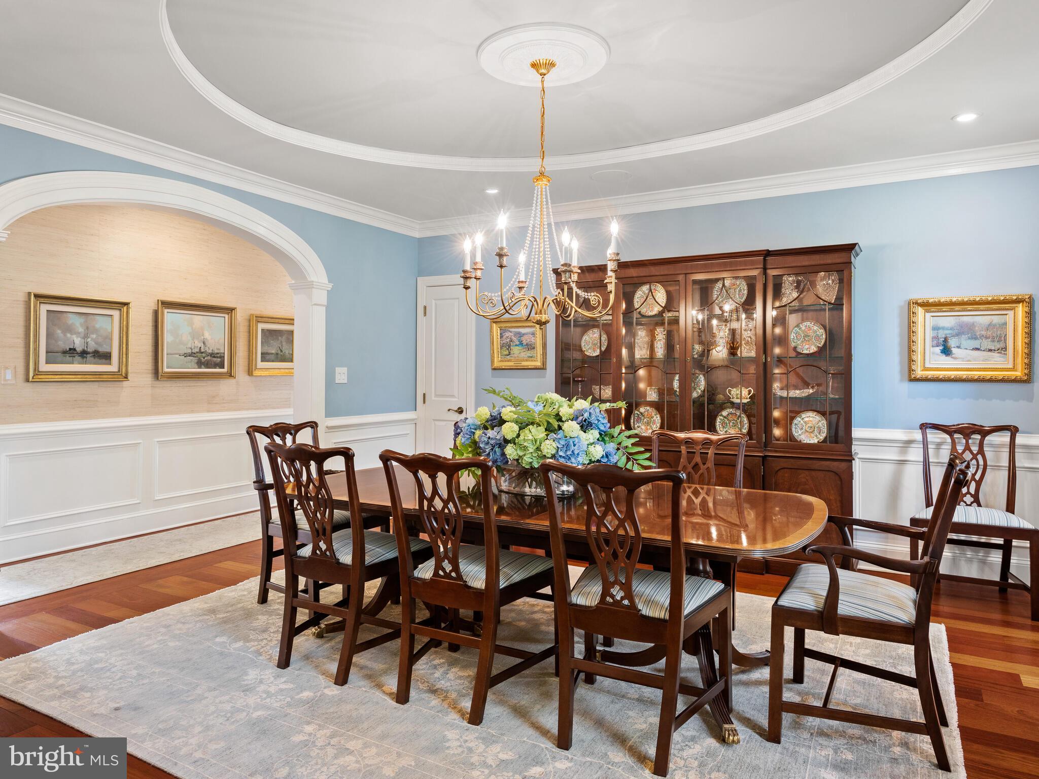 1 Hedgerow Lane Devon, PA 19333 - Photo 9 of 71 Elegant dining room with closet for table leaves