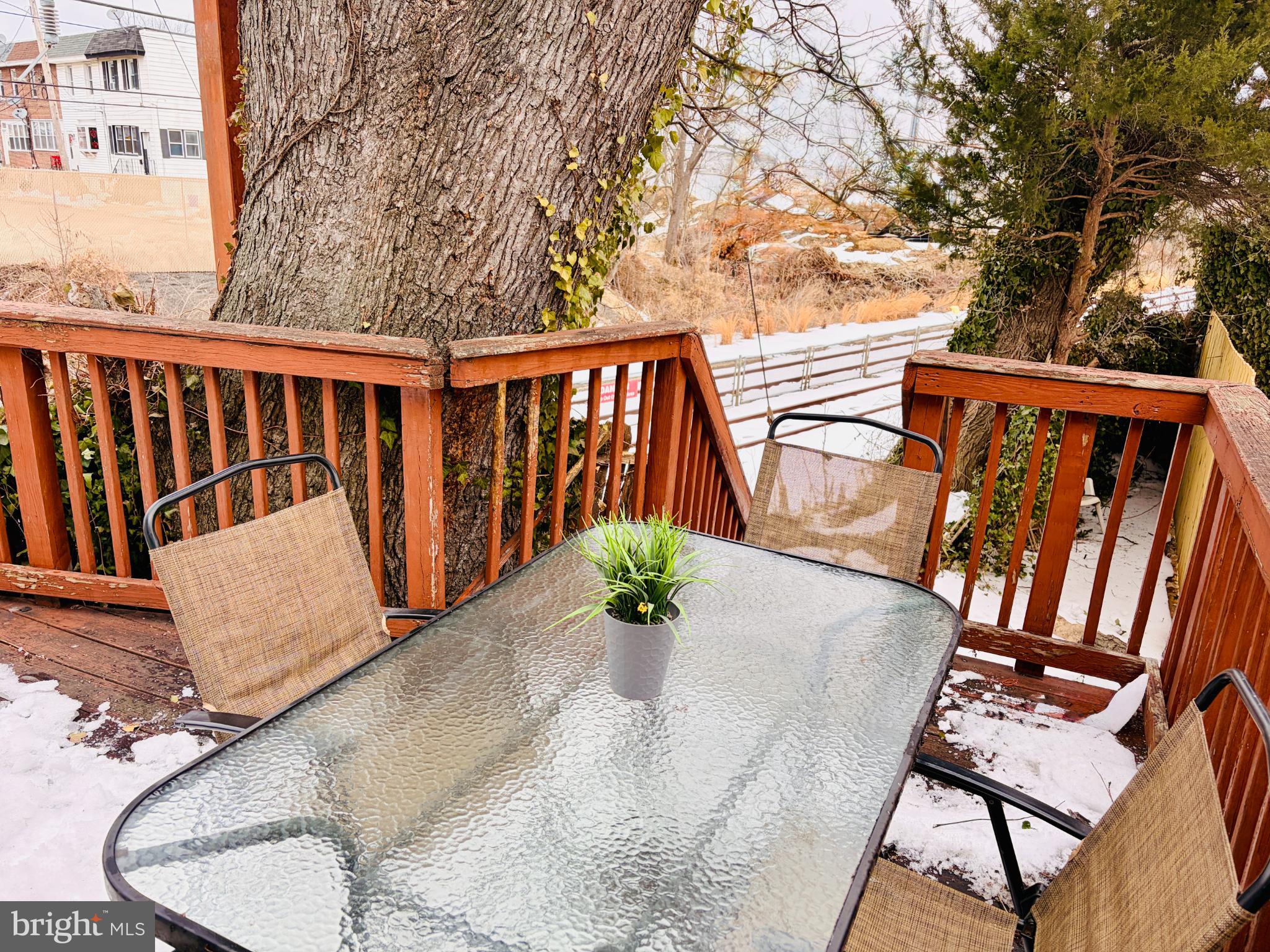 401 Holly Road Yeadon, PA 19050 - Photo 4 of 33 large back deck