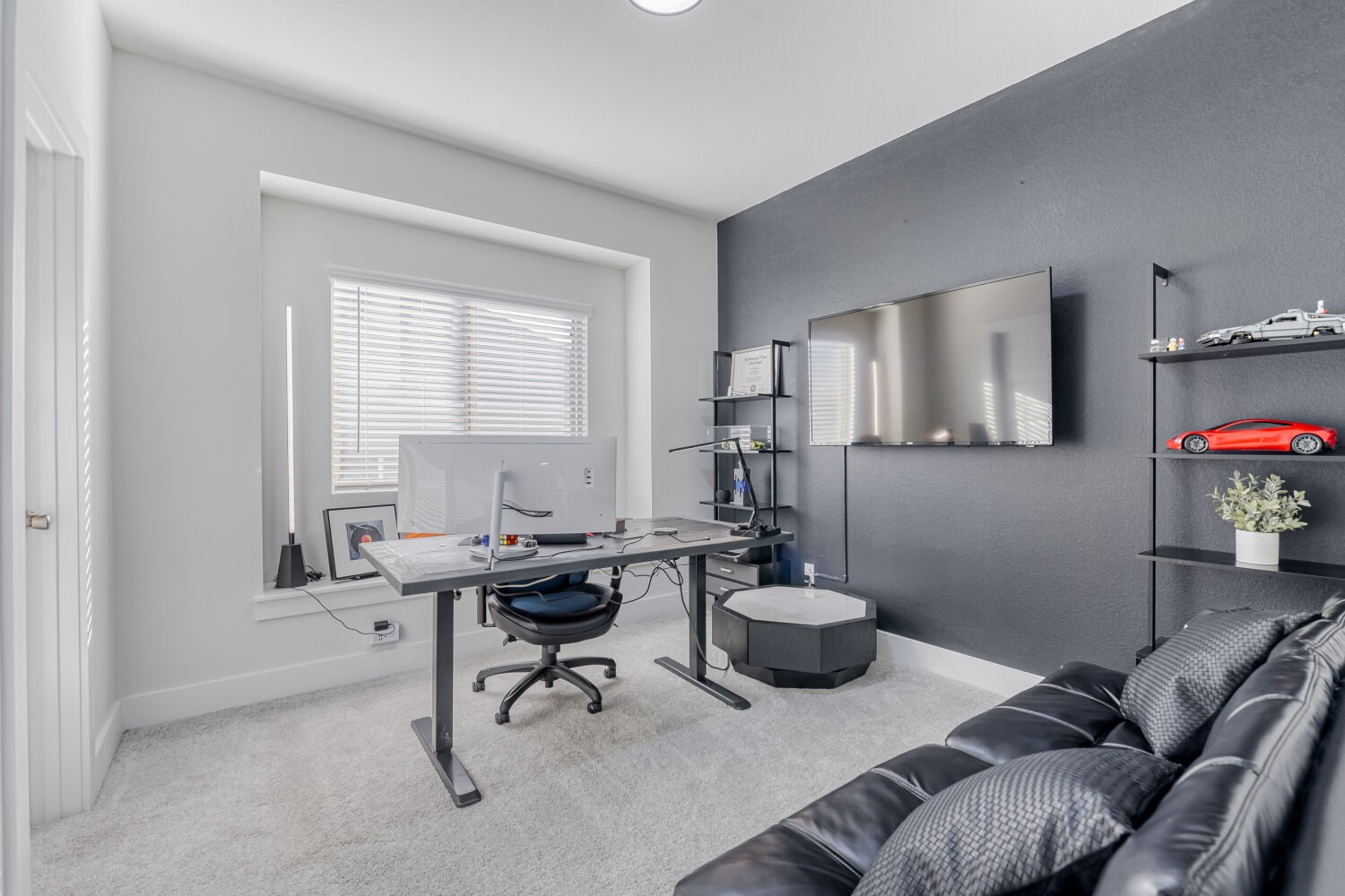 504 Spinnaker Loop Kyle, TX 78640 - Photo 15 of 17 Home office with light carpet and baseboards