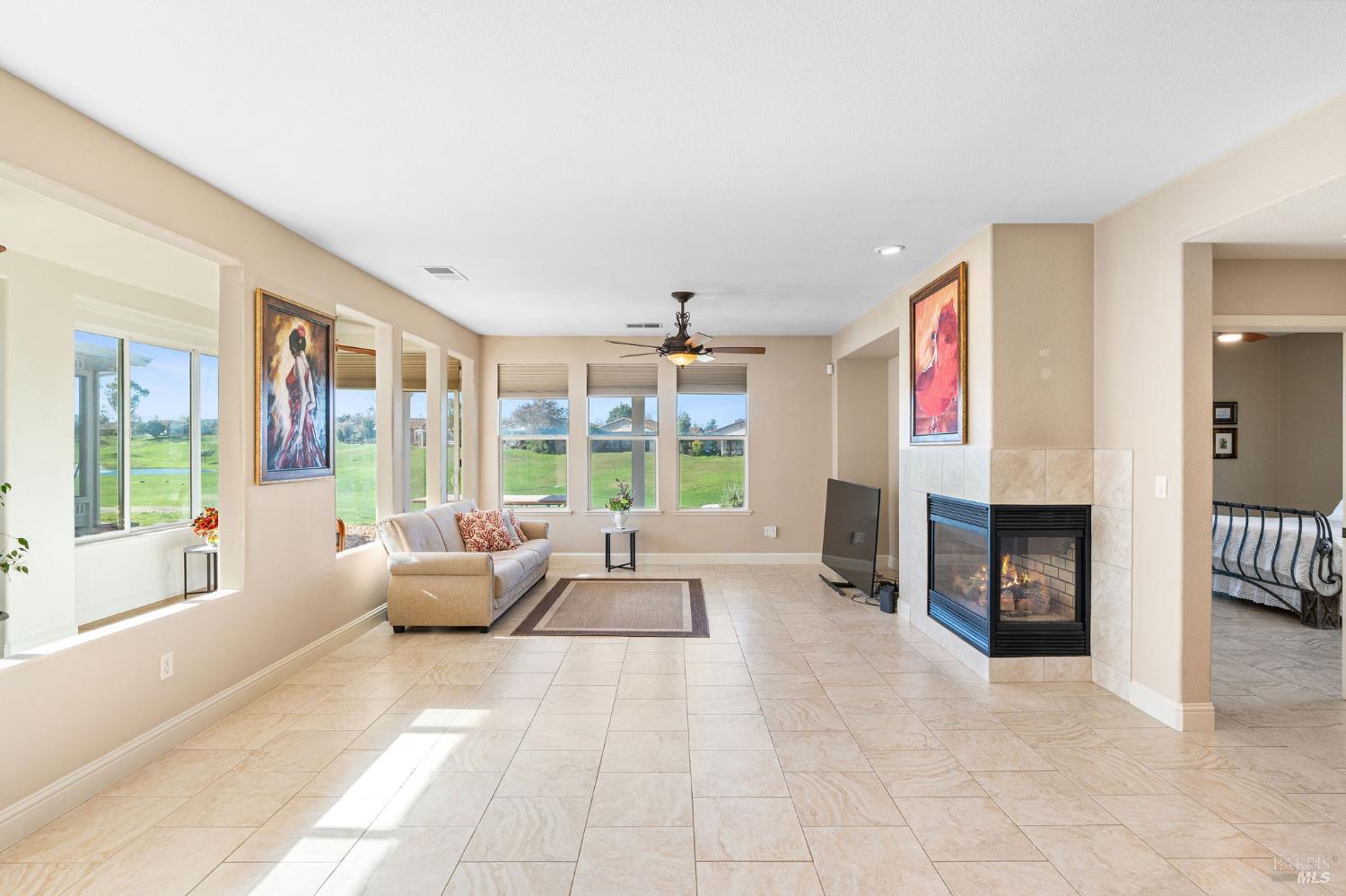 351 Spyglass Drive Rio Vista, CA 94571 - Photo 17 of 63 Family room with fireplace and entertainment cove.