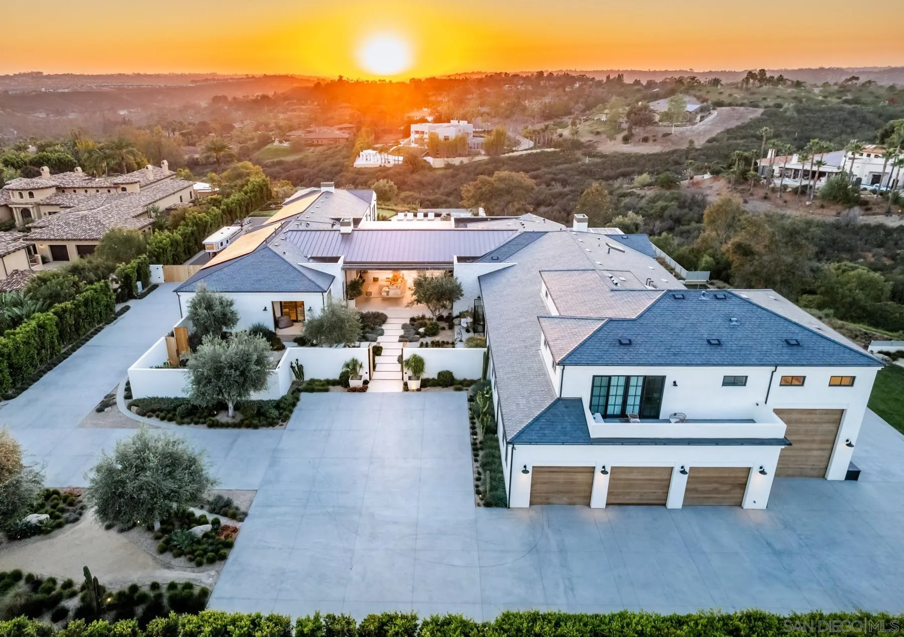 14783 Roxbury Terrace Rancho Santa Fe, CA 92067 - Photo 2 of 64 an aerial view of multiple houses with a yard