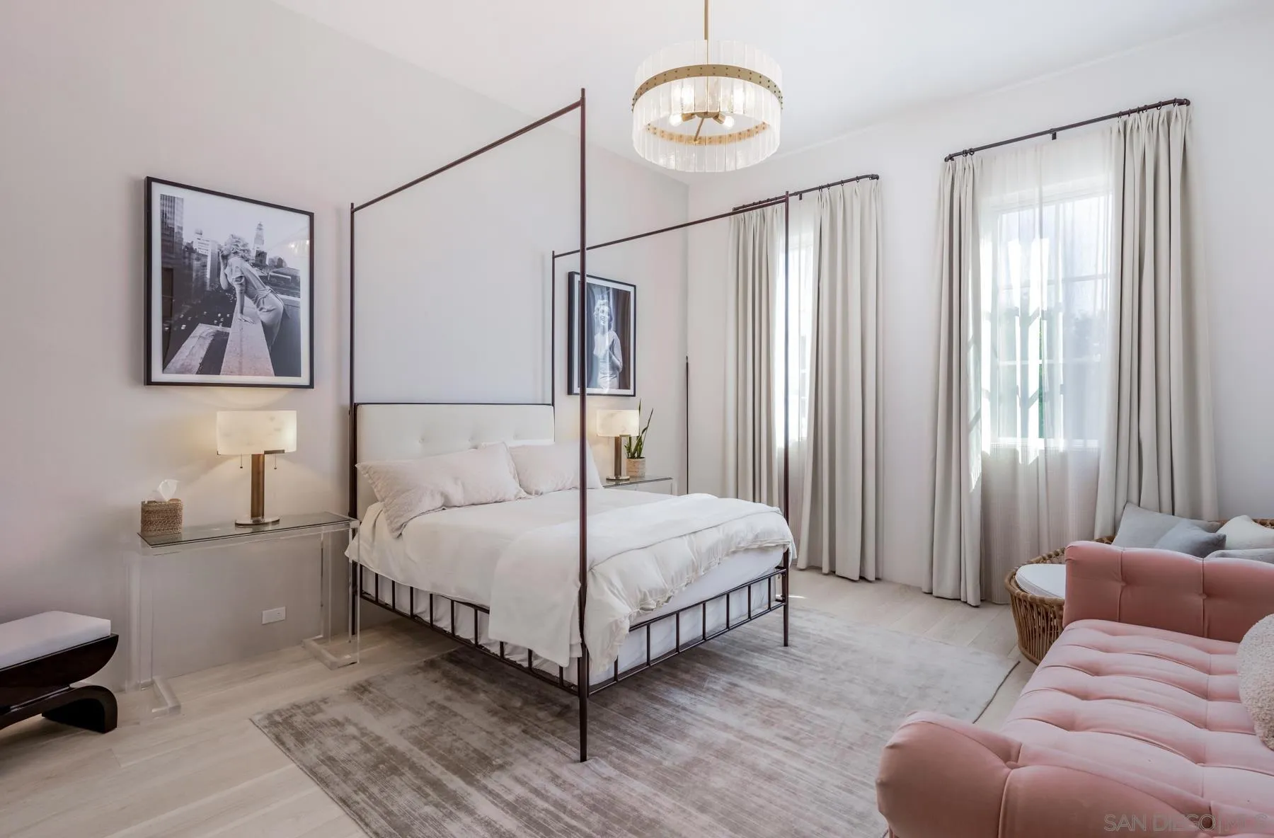 14783 Roxbury Terrace Rancho Santa Fe, CA 92067 - Photo 33 of 64 a bedroom with a bed couch and window