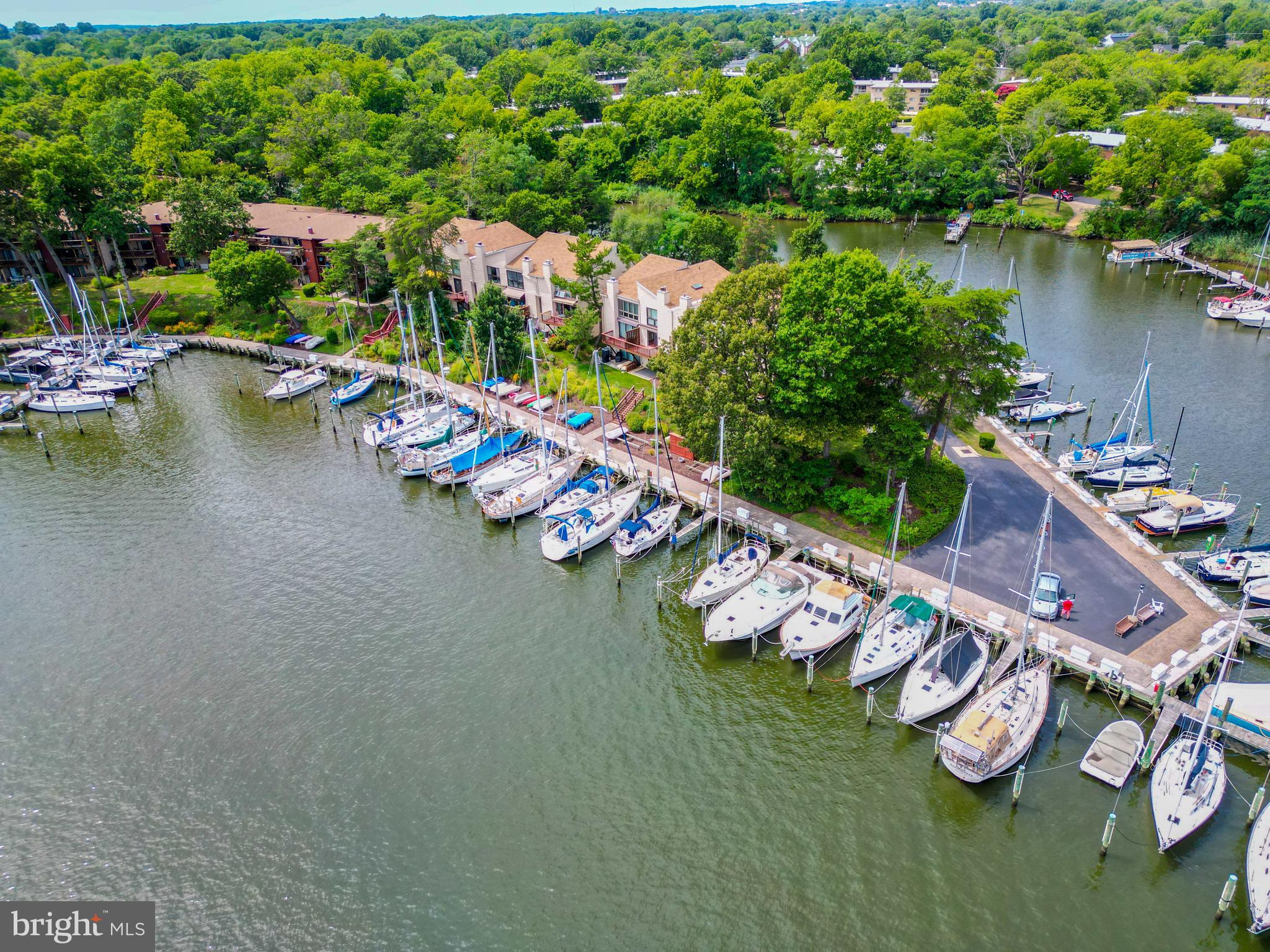 780 F Fairview Avenue, Unit F Annapolis, MD 21403 - Photo 25 of 28 an aerial view of a house with outdoor space and lake view
