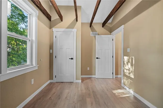 a view of an empty room