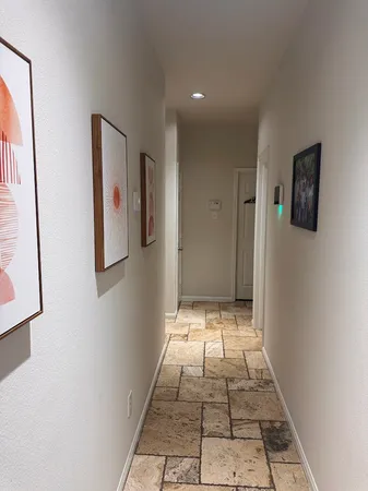a view of an entryway door