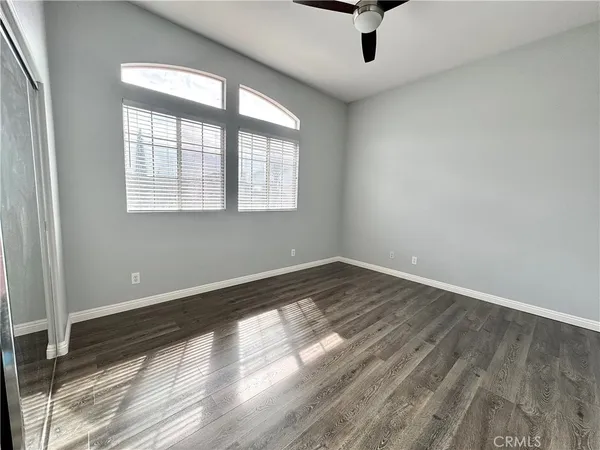 a view of a lake with a city