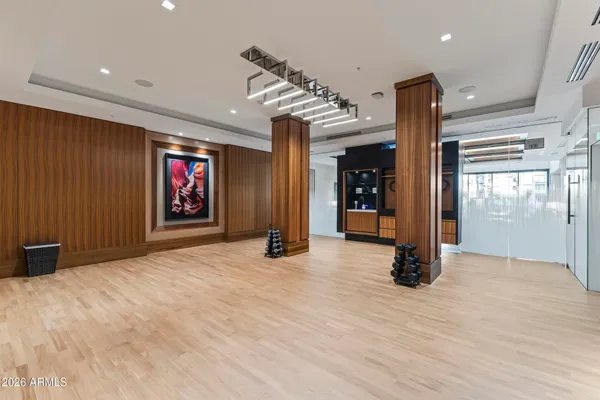 a view of an empty room