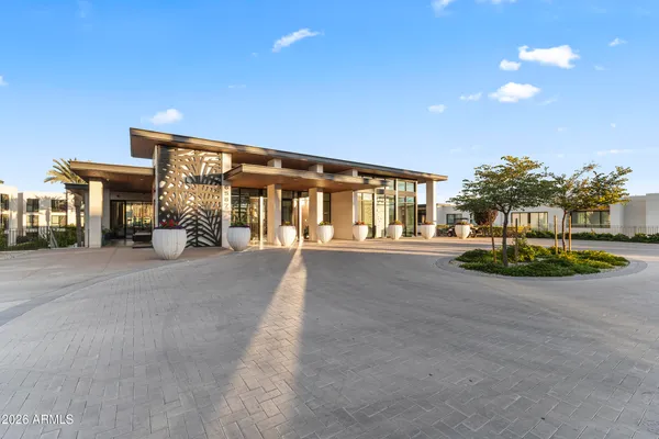 a view of a house with a patio