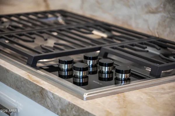 a view of a wooden door