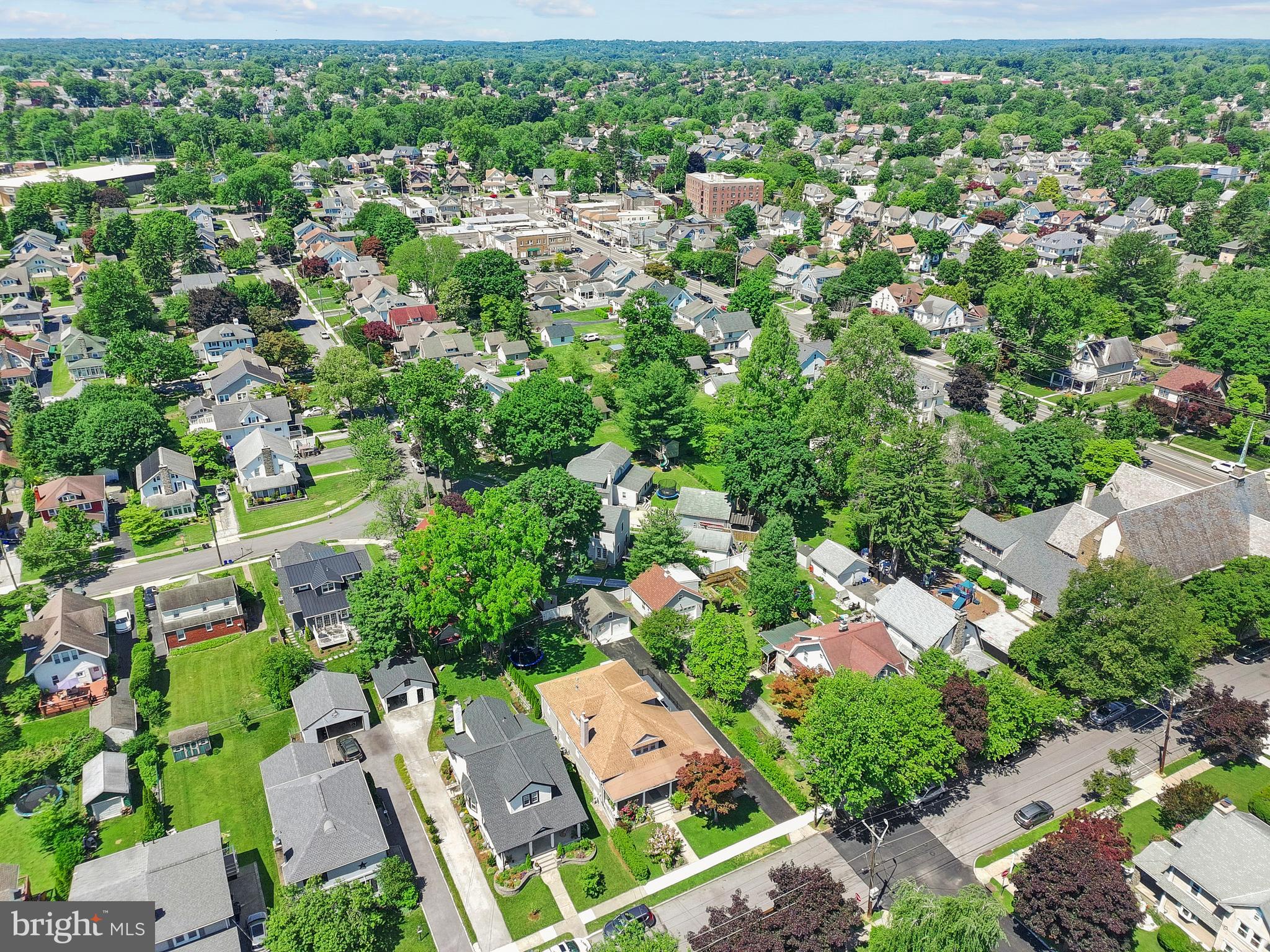 1118 Allston Road Havertown, PA 19083 - Photo 57 of 58 an aerial view of residential houses with outdoor space and trees all around