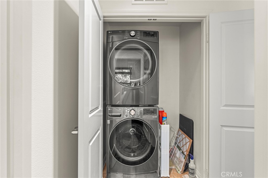 52 Bijou Irvine, CA 92618 - Photo 25 of 33 Upstairs laundry accommodates full size stackable washer and dryer