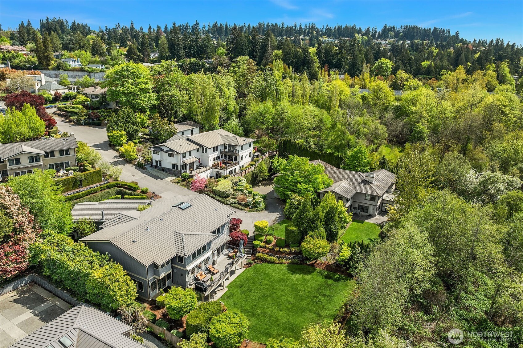 8910 Northeast 33rd Street Yarrow Point, WA 98004 - Photo 38 of 38 an aerial view of a house with a yard