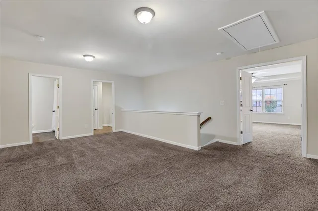 a view of an empty room