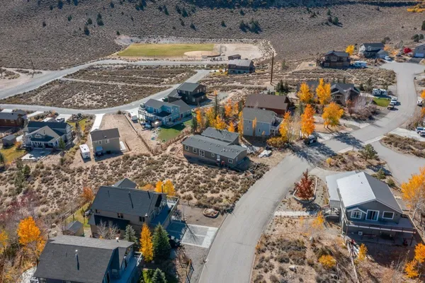a view of street with houses