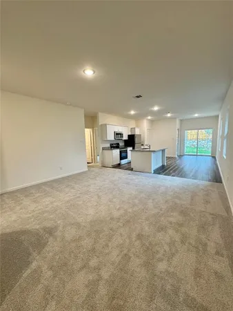 a view of kitchen and window