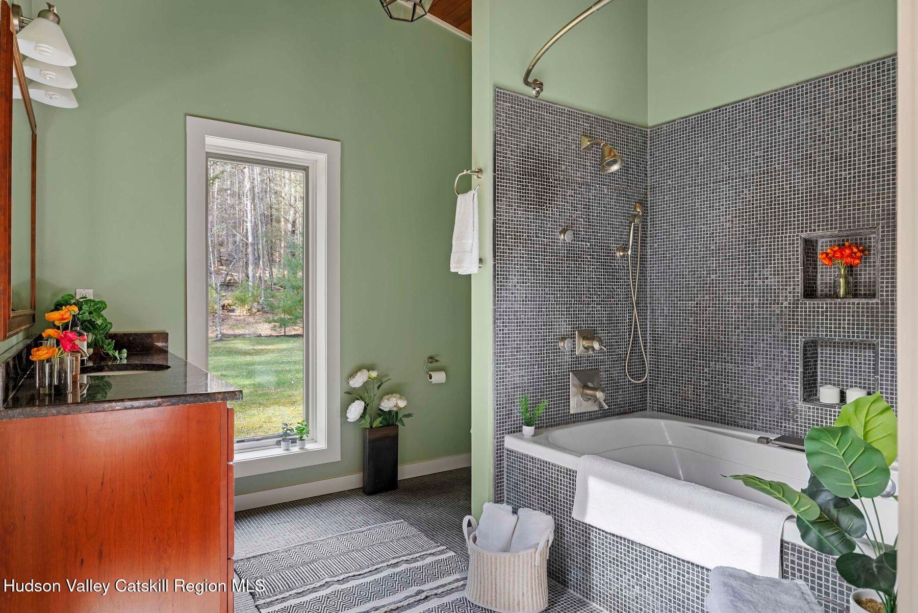 41 Shultis Farm Road Bearsville, NY 12409 - Photo 24 of 47 a bath room with a toilet a bath tub and a shower