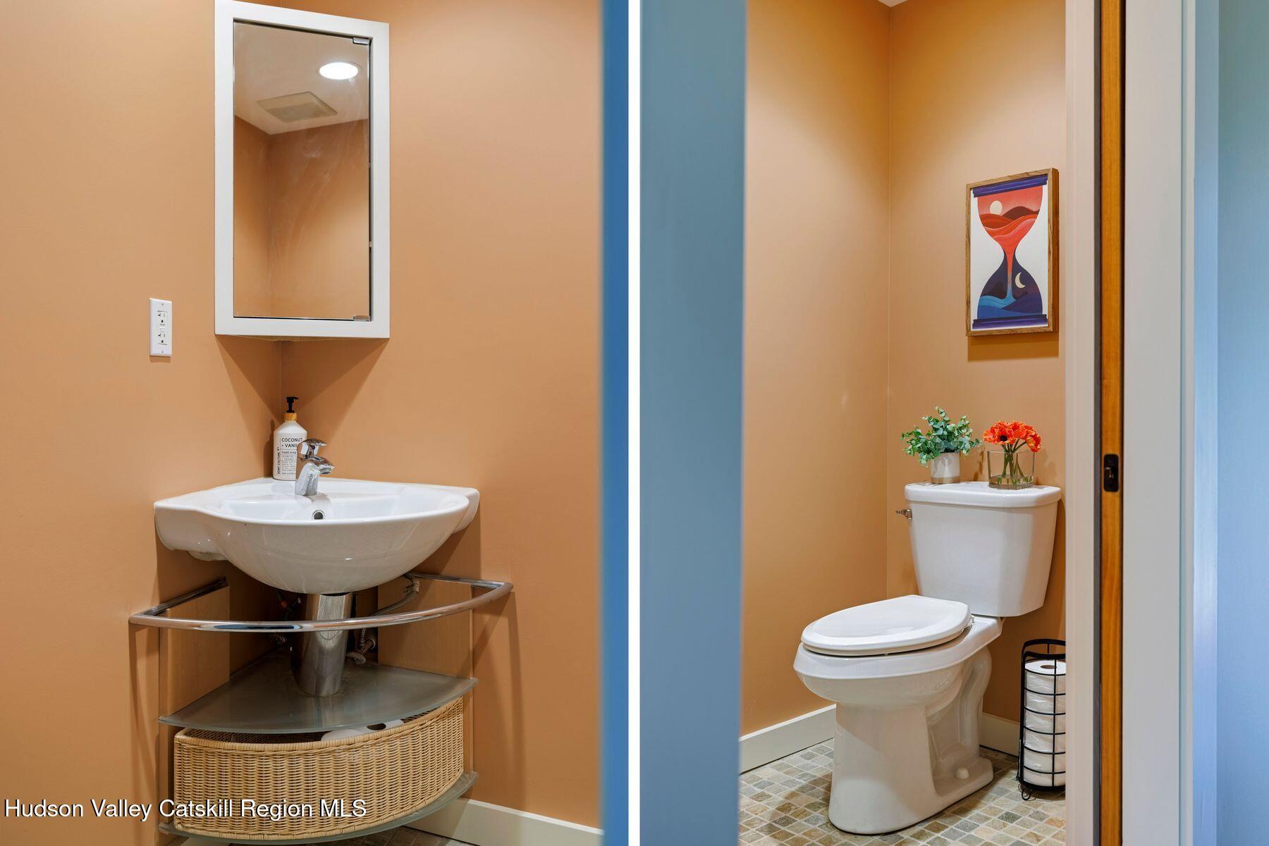 41 Shultis Farm Road Bearsville, NY 12409 - Photo 34 of 47 a bathroom with a toilet and a sink