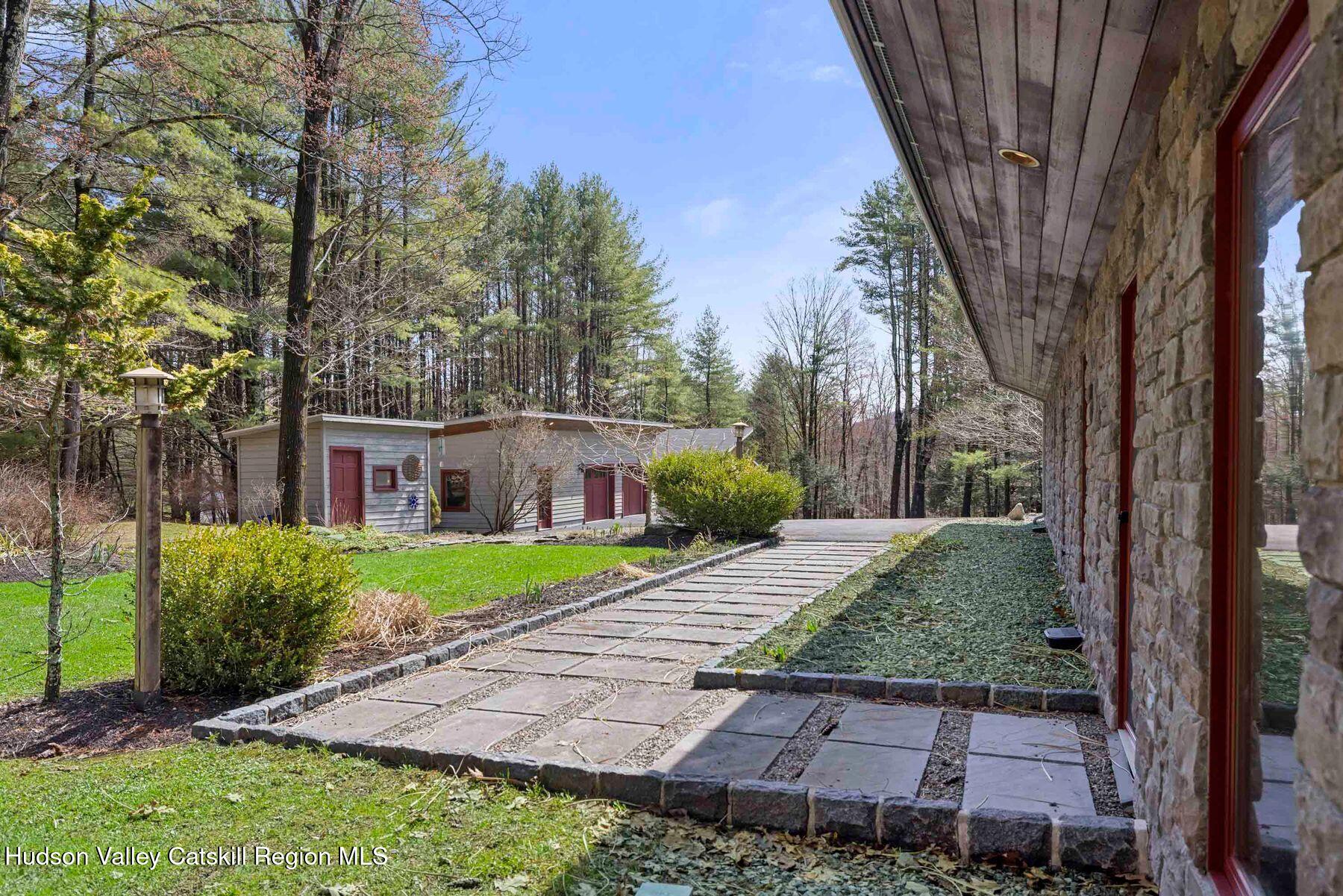41 Shultis Farm Road Bearsville, NY 12409 - Photo 42 of 47 a front view of a house with garden