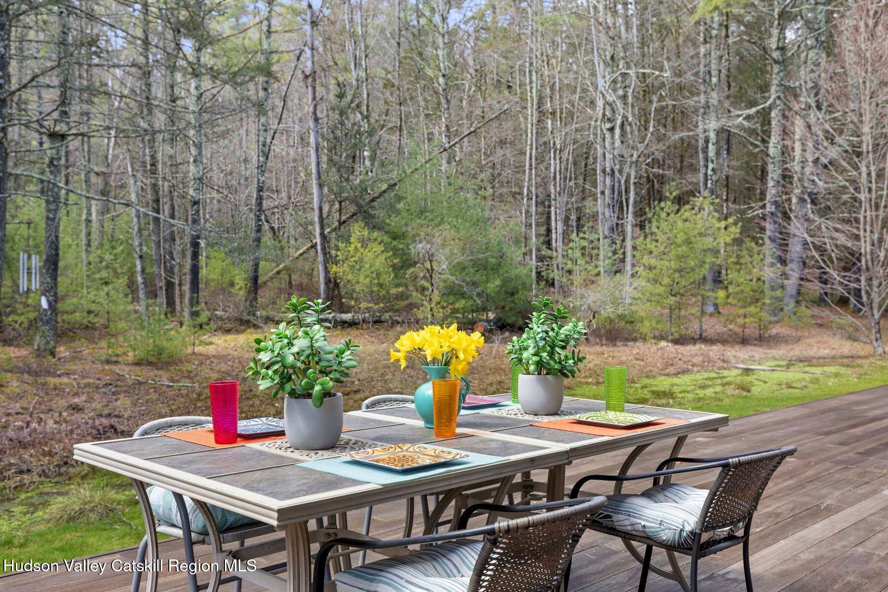 41 Shultis Farm Road Bearsville, NY 12409 - Photo 10 of 47 a table and chairs in the outdoor space