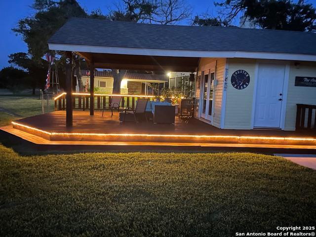 400 North Chaparral Burnet, TX 78611 - Photo 20 of 24 a view of a swimming pool with an outdoor seating