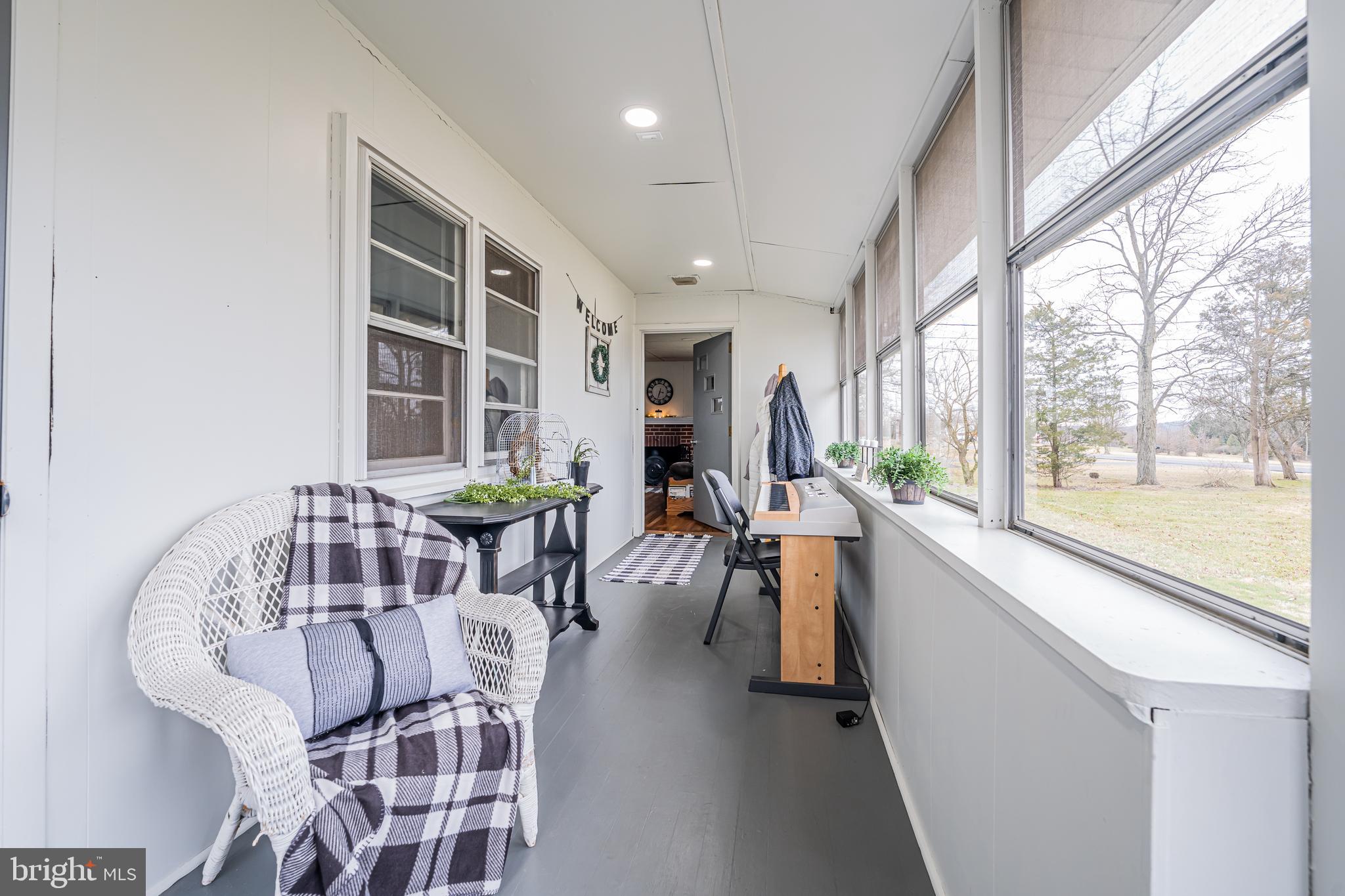 Enclosed front porch