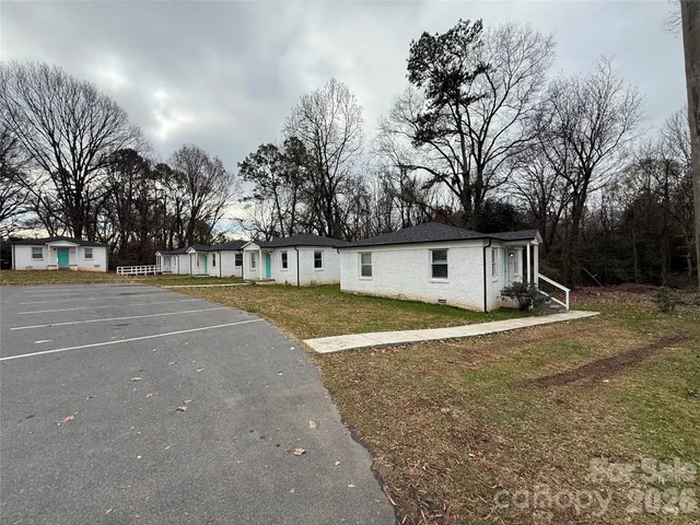 a view of a house with a patio