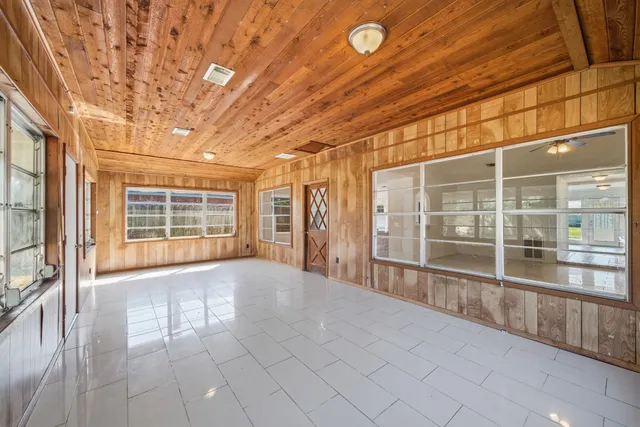 a view of kitchen and windows