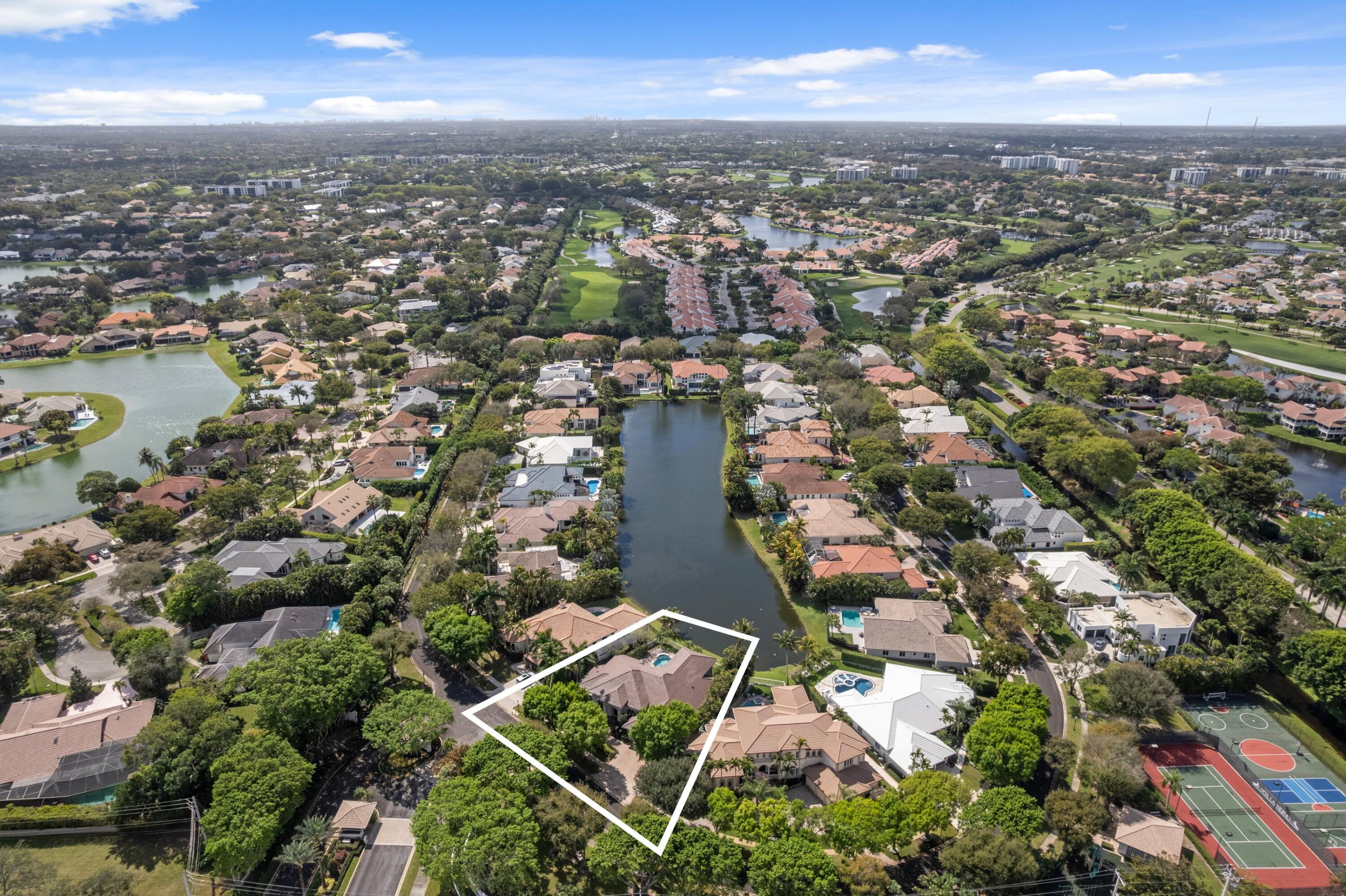 19230 Fox Landing Drive Boca Raton, FL 33434 - Photo 4 of 58 Aerial Neighborhood View