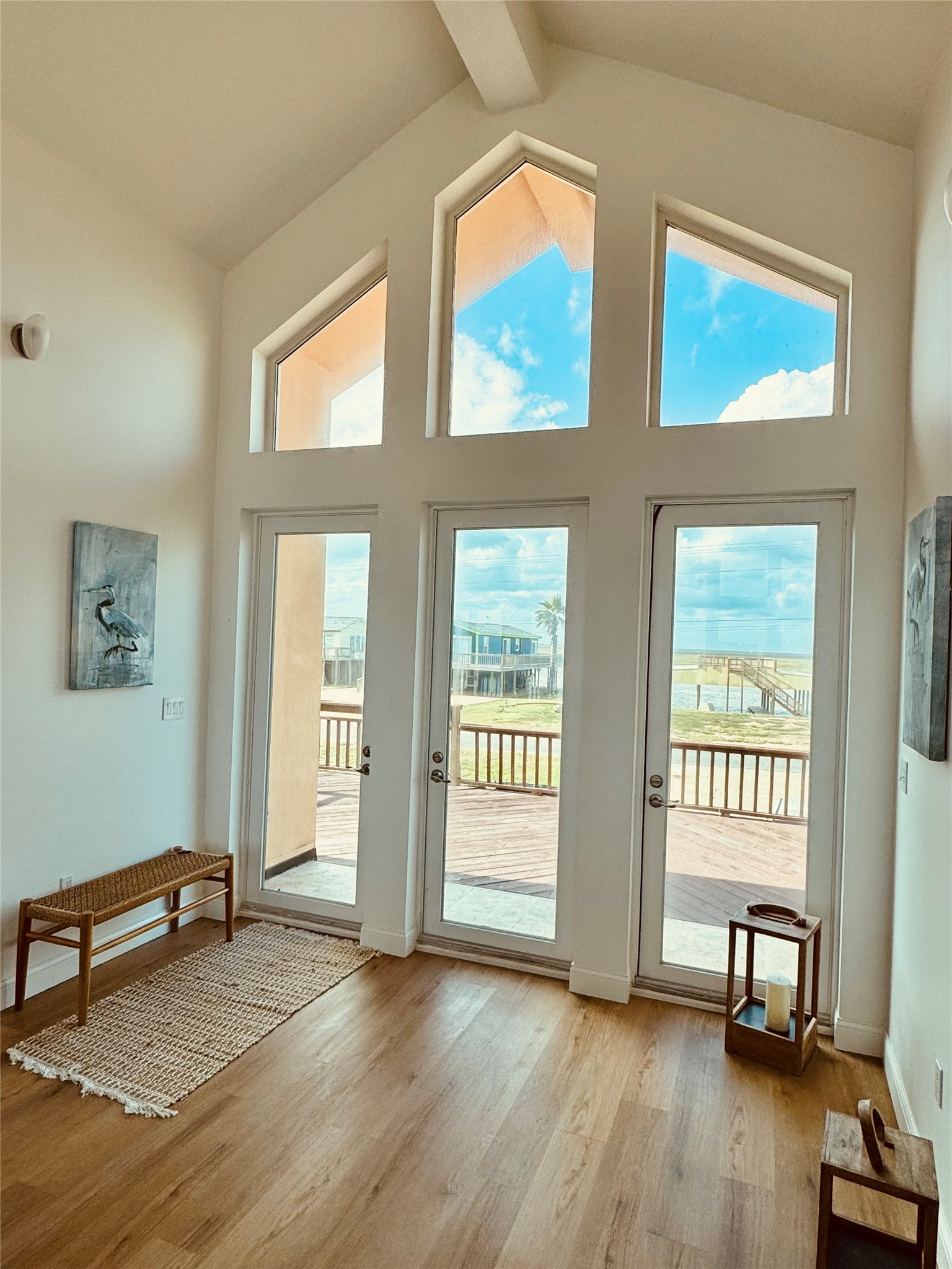 878 County Road 230 Sargent, TX 77414 - Photo 9 of 39 Inviting Foyer also boasting views of the Intracoastal waterway and San Bernard National Wildlife Refuge.