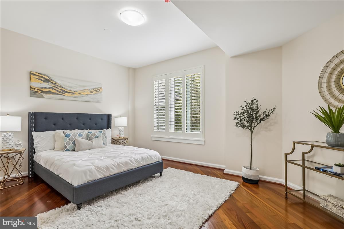 8300 Burdette Road, Unit 507 Bethesda, MD 20817 - Photo 19 of 64 Primary Bedroom w/ Plantation Shutters