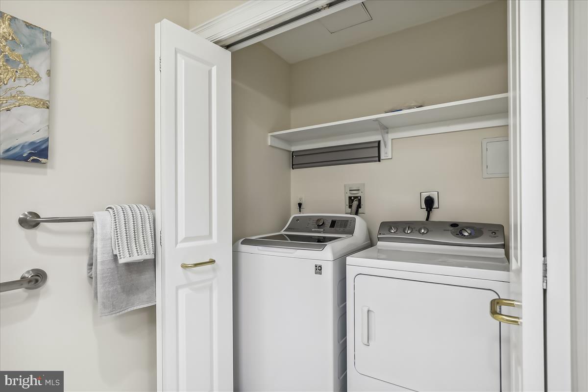 8300 Burdette Road, Unit 507 Bethesda, MD 20817 - Photo 33 of 64 Full sized washer/dryer in unit!