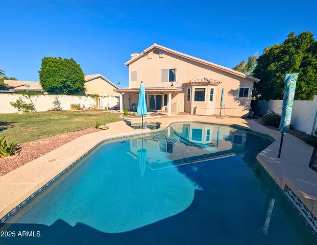 a view of a house with pool