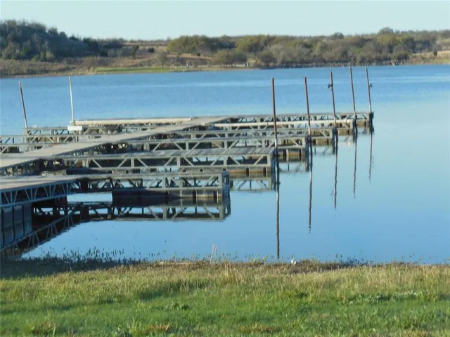 a view of a lake with a mountain