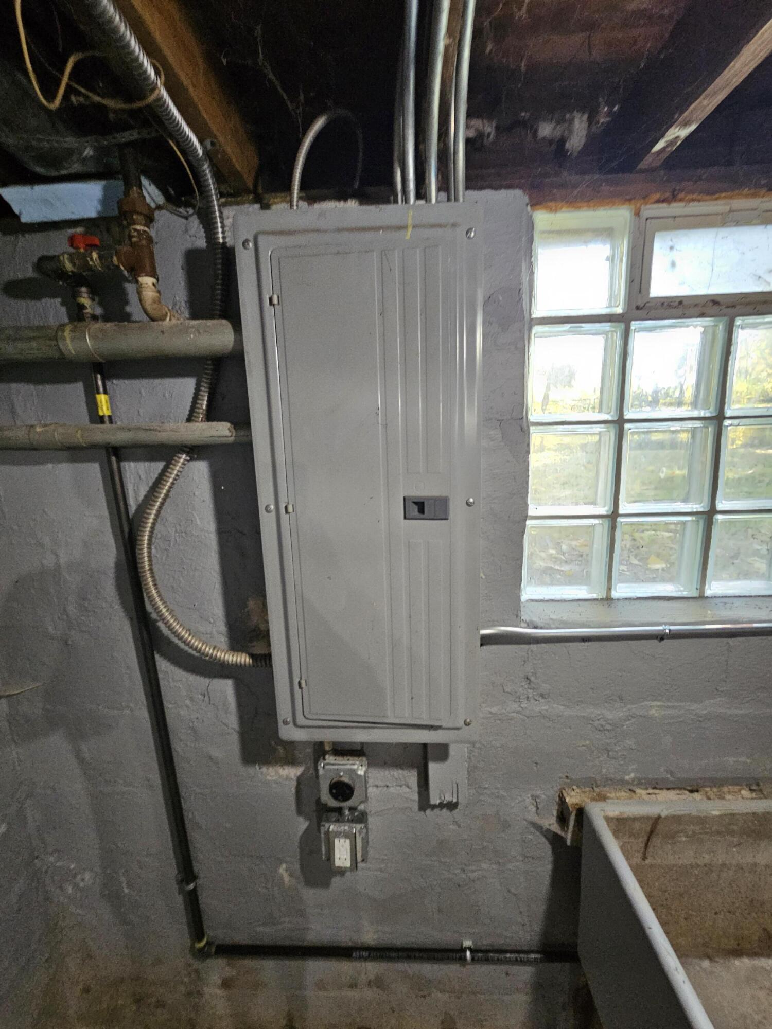 4471 Massachusetts Street Gary, IN 46409 - Photo 14 of 20 a bathroom with a granite countertop sink a mirror and shower