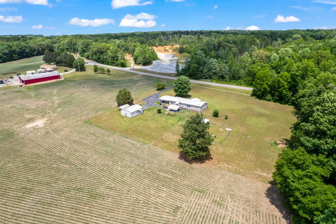 6439 Cedar Grove Road Big Sandy, TN 38221 - Photo 32 of 38 a view of a swimming pool and outdoor space
