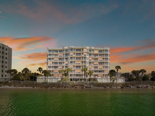 a view of a building from a balcony