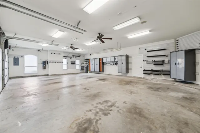 a backyard of a house with seating space