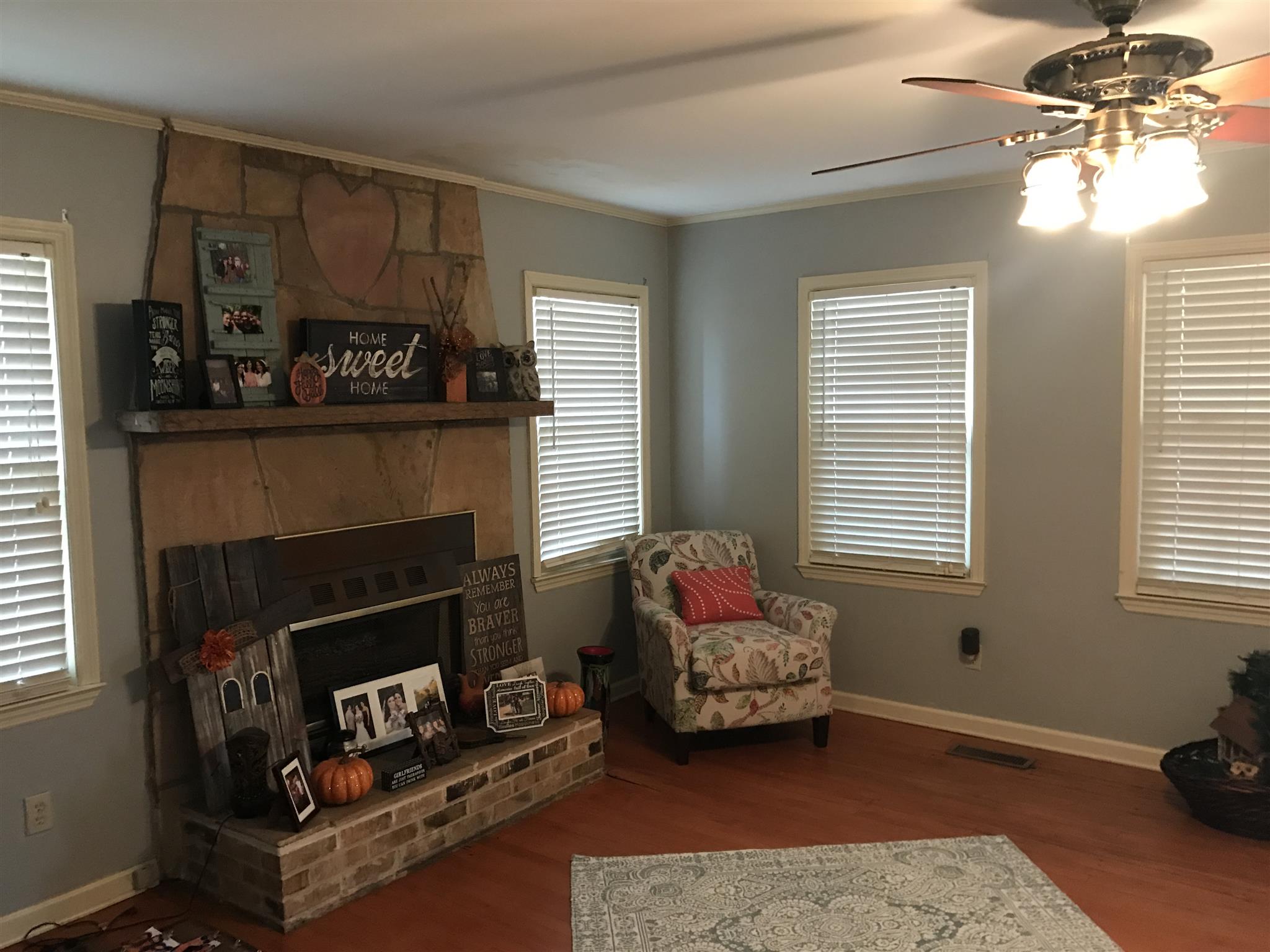 3283 Bells Mill Road Pelham, TN 37366 - Photo 3 of 13 a living room with furniture and a fireplace