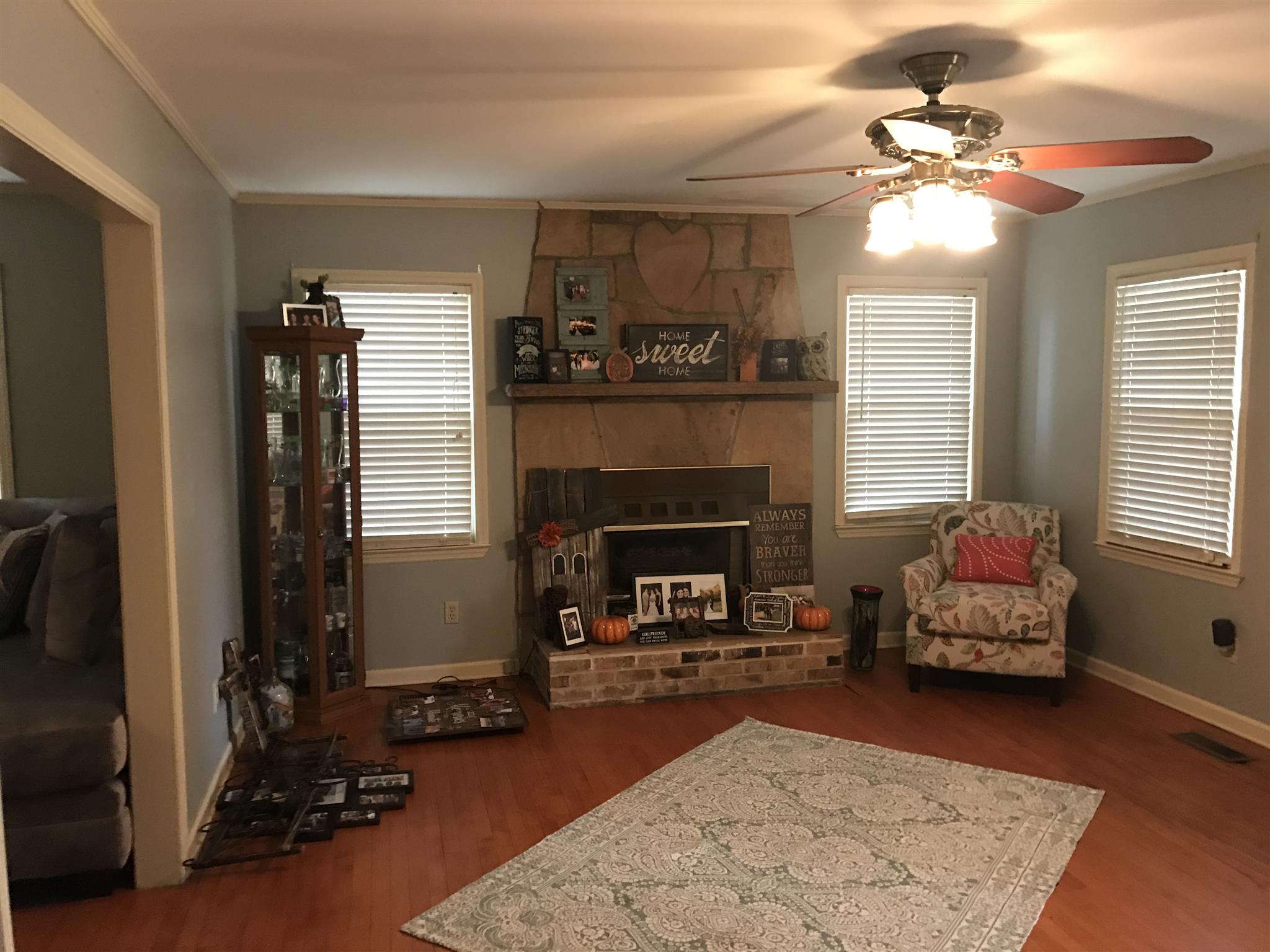 3283 Bells Mill Road Pelham, TN 37366 - Photo 4 of 13 a living room with furniture and a fireplace