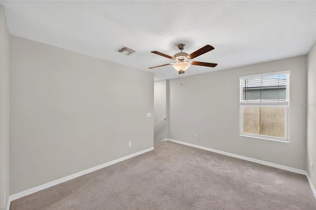 an empty room with window