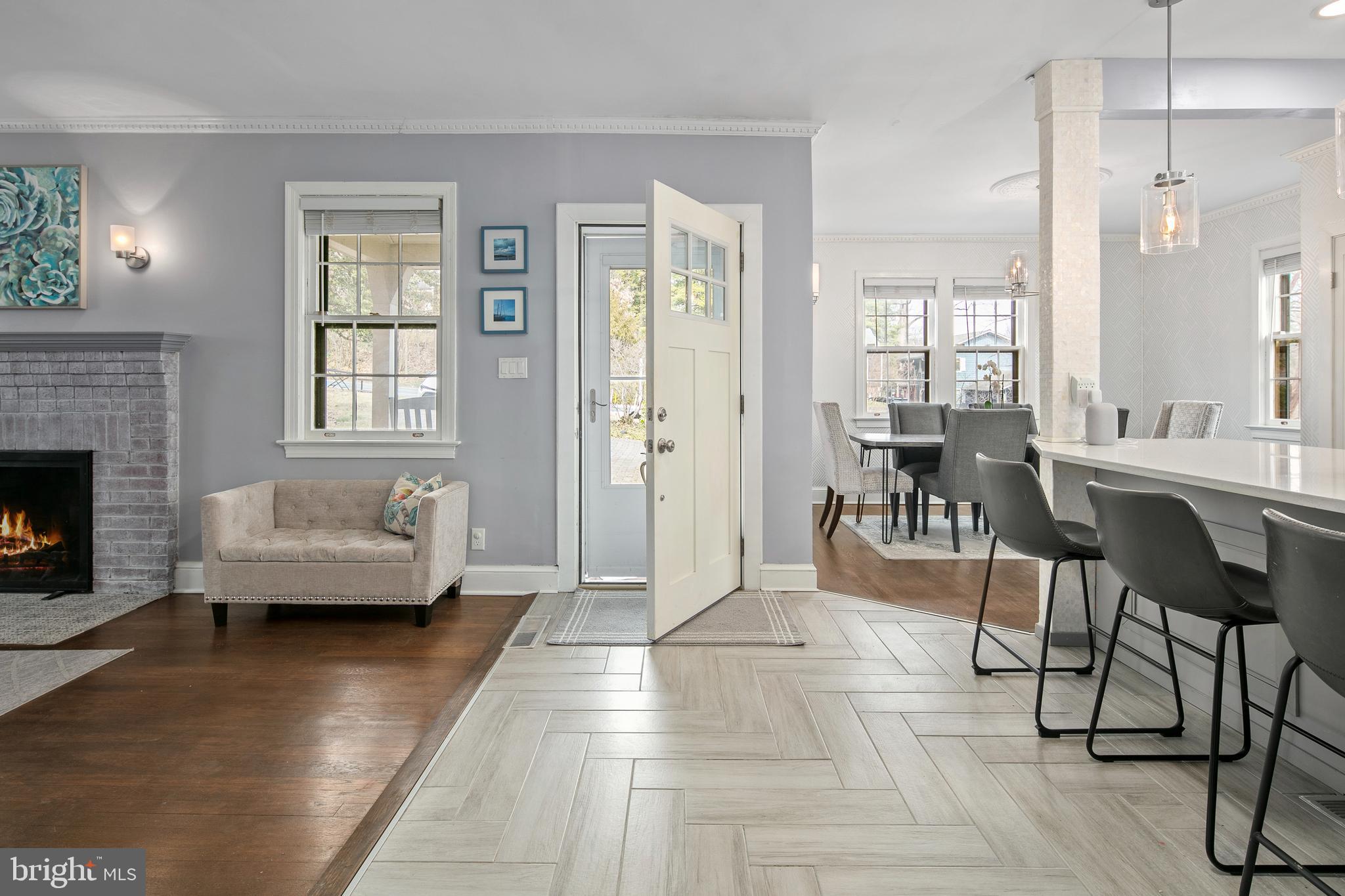 1212 Dale Drive Silver Spring, MD 20910 - Photo 3 of 59 a living room with furniture and a fireplace