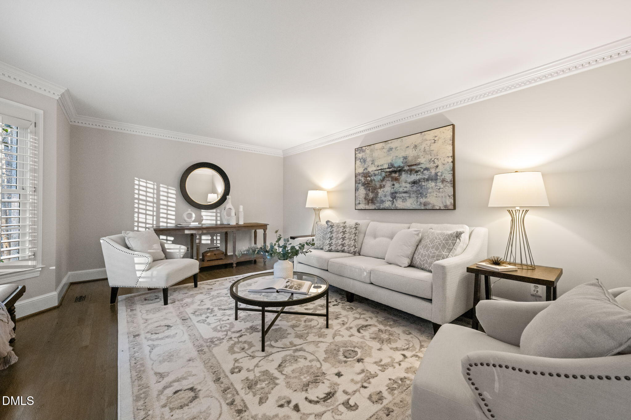 2300 Vly Frg Road Raleigh, NC 27615 - Photo 20 of 62 a living room with furniture and a lamp