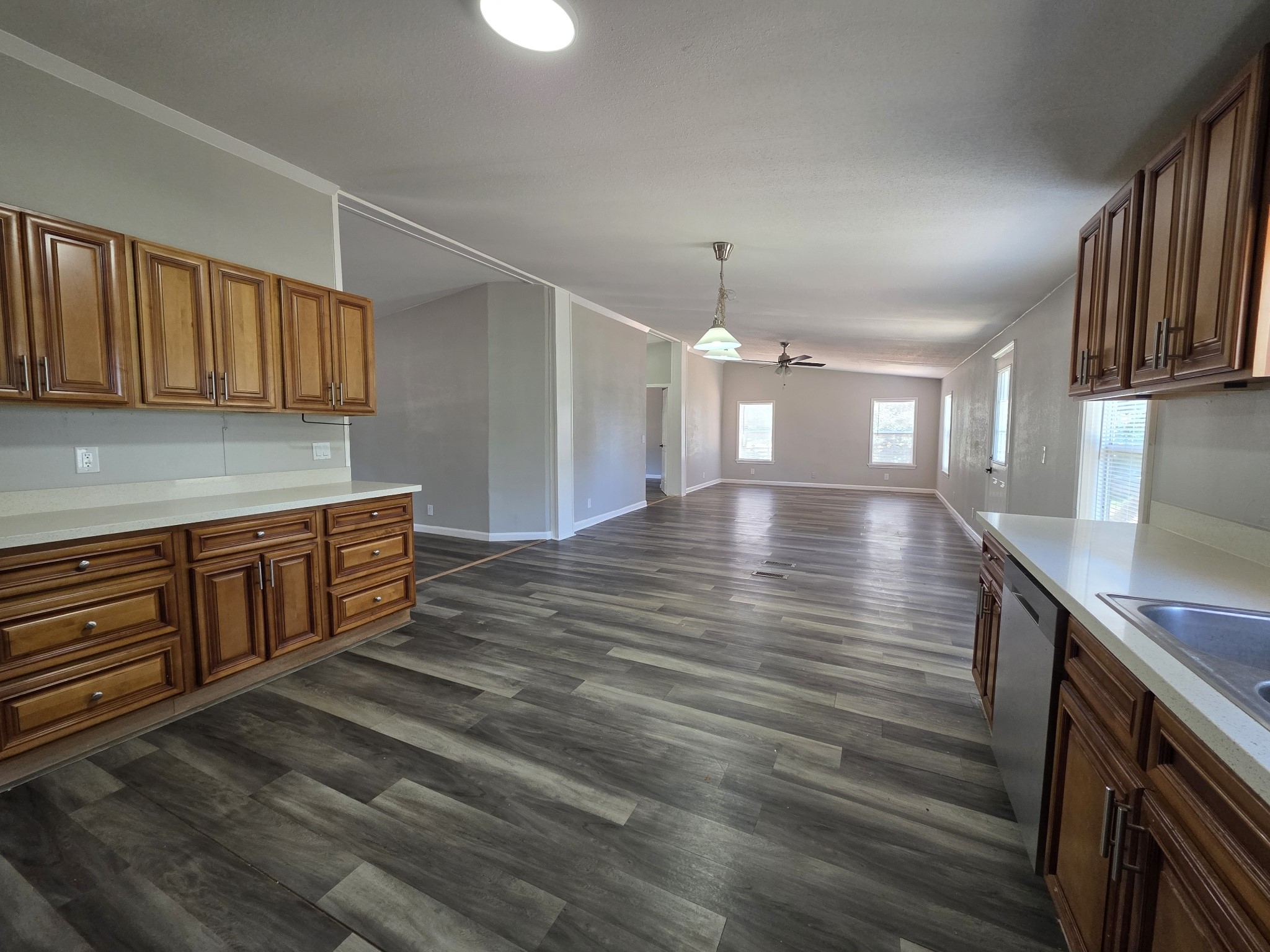 12121 Old County Road Willis, TX 77378 - Photo 8 of 16 Kitchen/ dining looking into family room