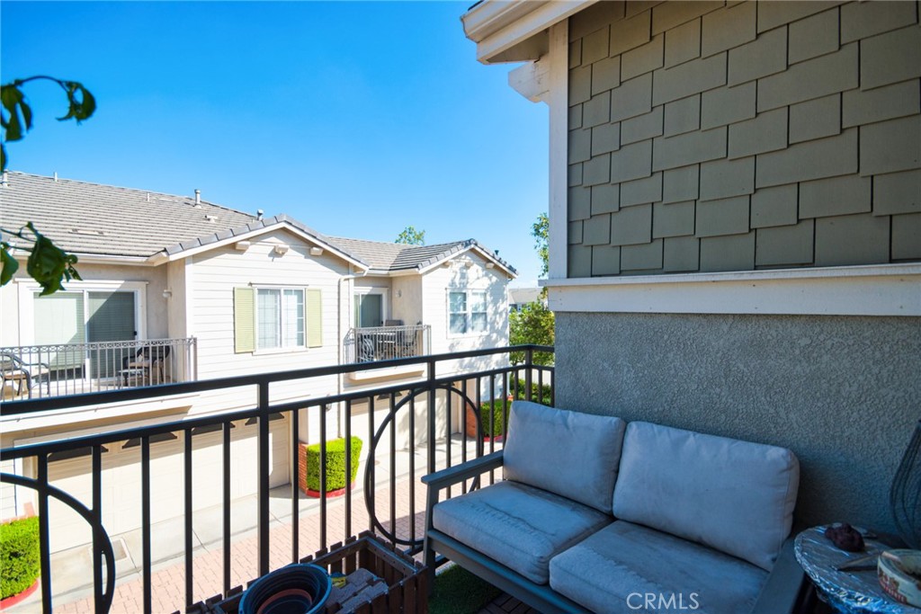 7331 Shelby Place, Unit 8 Rancho Cucamonga, CA 91739 - Photo 36 of 41 a view of a balcony with furniture