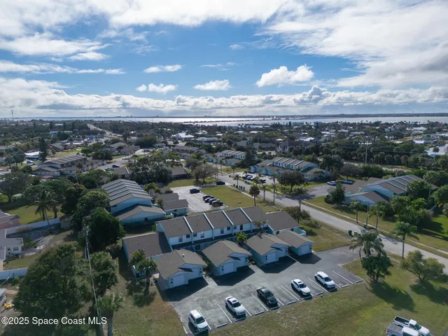 a view of a potted plant in front of a building