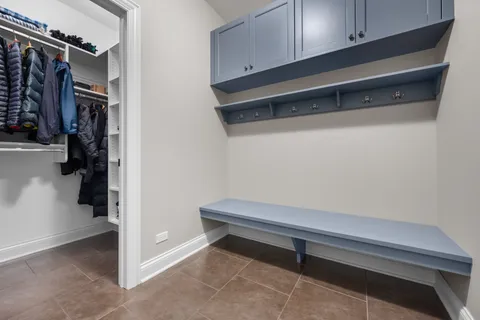 a close view of closet