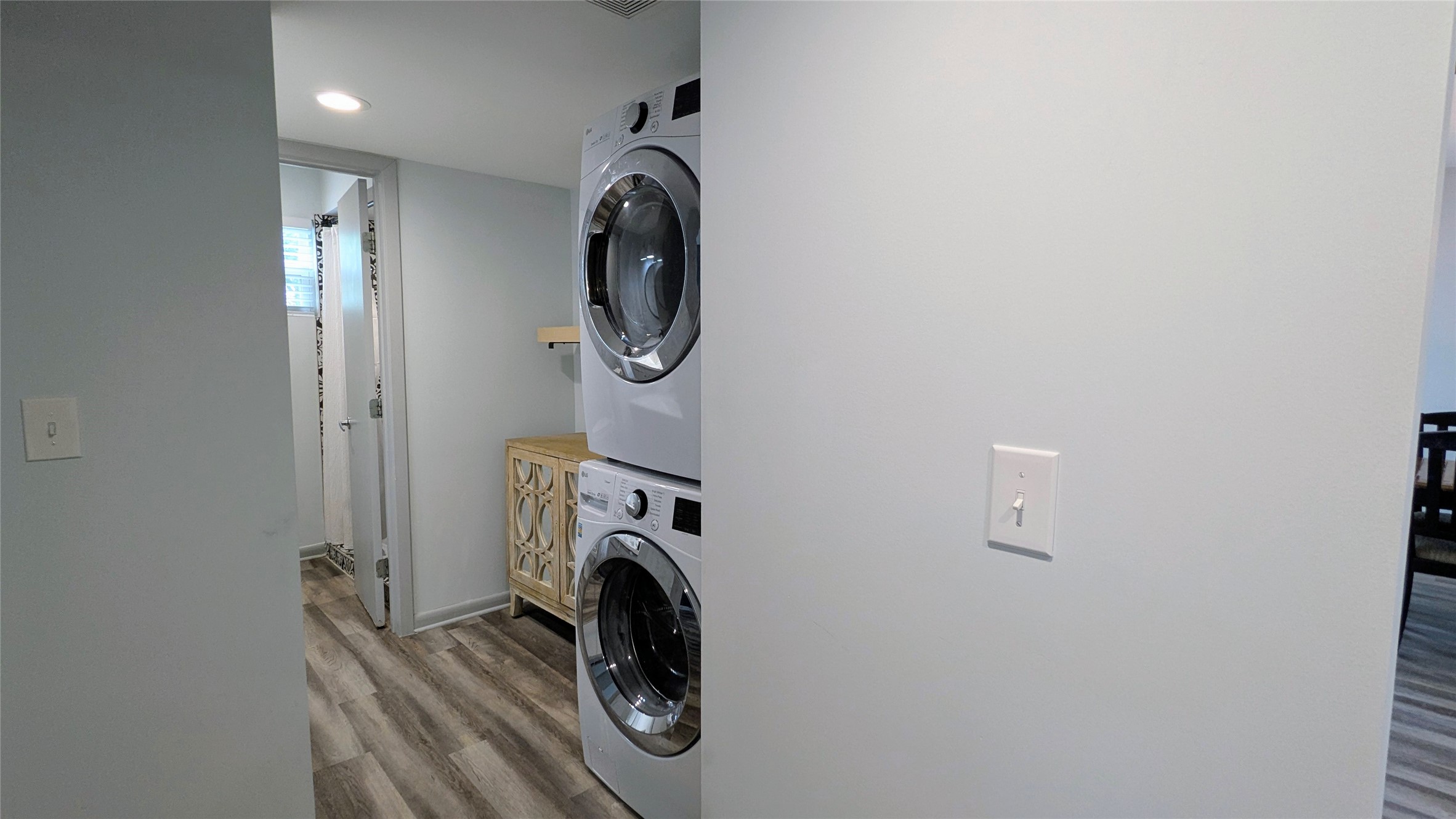 4505 Teri Road, Unit A Austin, TX 78744 - Photo 17 of 23 Functional laundry appliances stand ready in this well-appointed utility area.