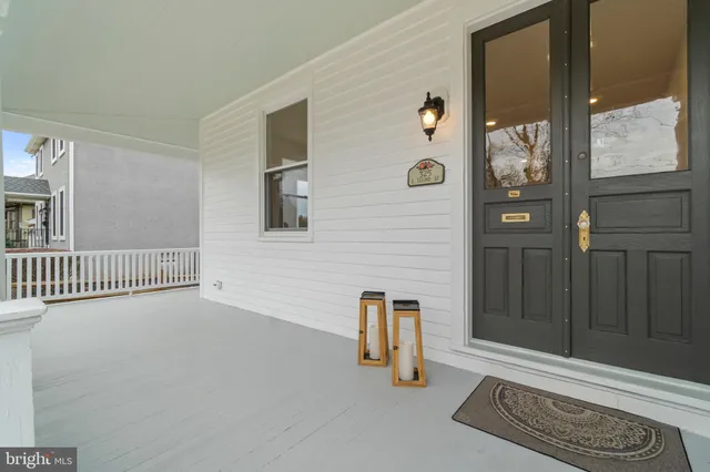 workspace with wooden floor and windows
